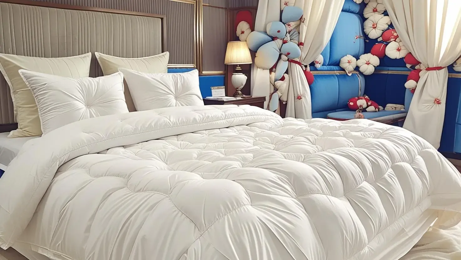 Luxury King Size White Comforter